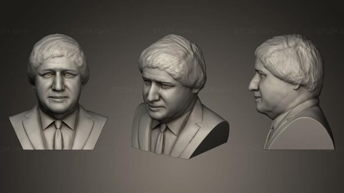 Бюсты и барельефы известных личностей (Борис Джонсон, BUSTC_0071) 3D модель для ЧПУ станка